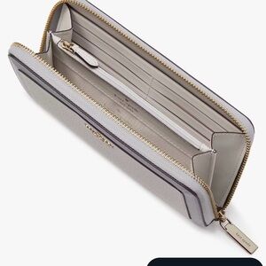 Kate Spade Light Gray Zip Wallet